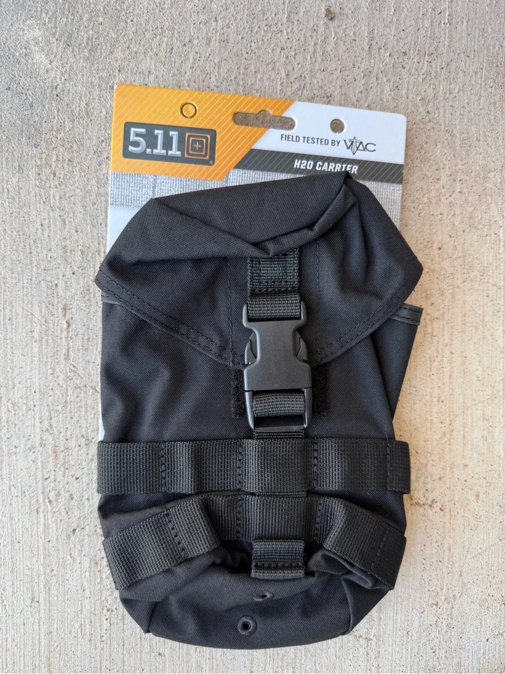 5.11 Tactical VTAC H2O Carrier MOLLE Water Bottle Pouch Black NWT - Picture 2 of 4